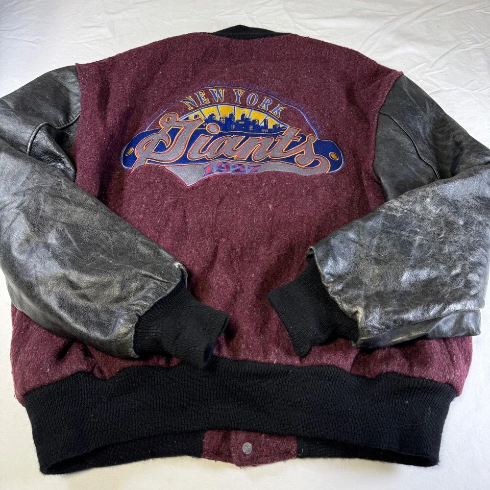 Vintage (90's) DeLong New York Giants Varsity Jacket Men's Size 46 (XL) USA Made
